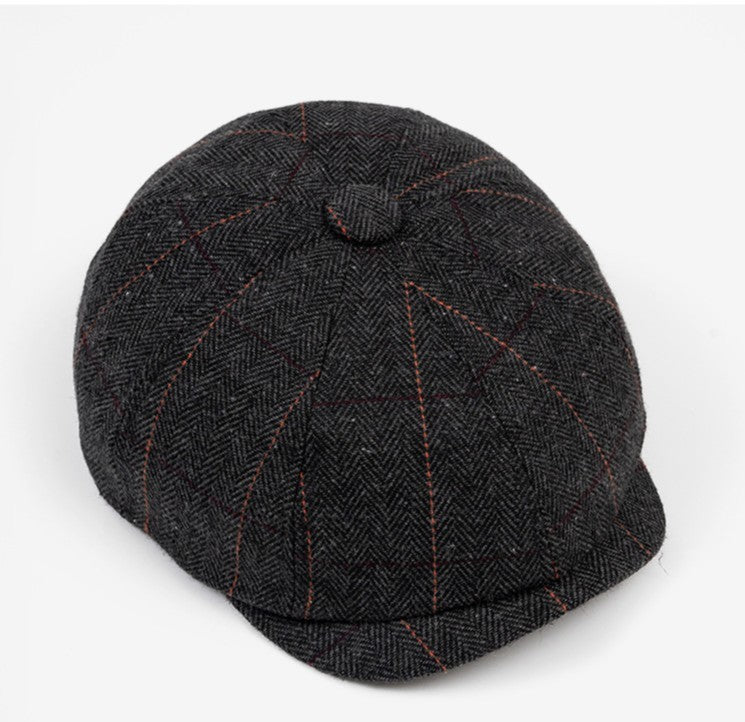 Stylish Men's Newsboy Cap - Trendy Fall/Winter Hat Additional Image 2