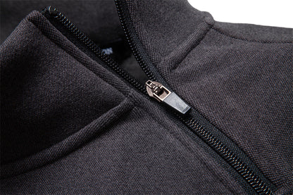 Men's Fleece-Lined Asymmetrical Zip Jacket Additional Image 2