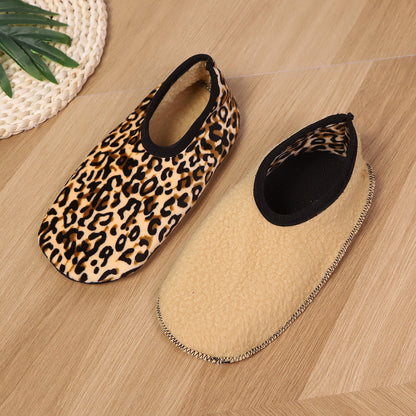 Leopard Print Cozy Floor Socks for Women Additional Image 2