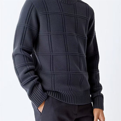 Men's Textured Knit Sweater: Casual Comfort Additional Image 2