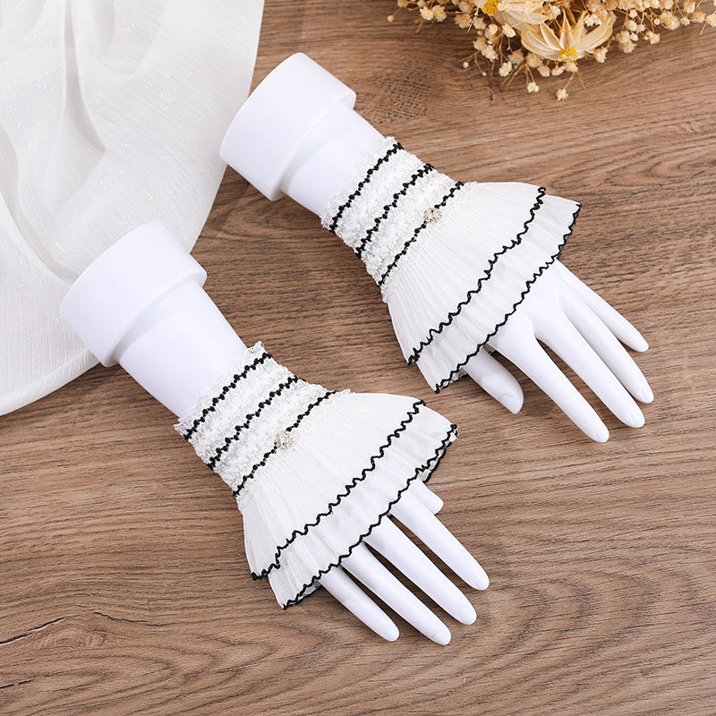 Lace Bell Sleeve Detachable Cuffs for Women Additional Image 2