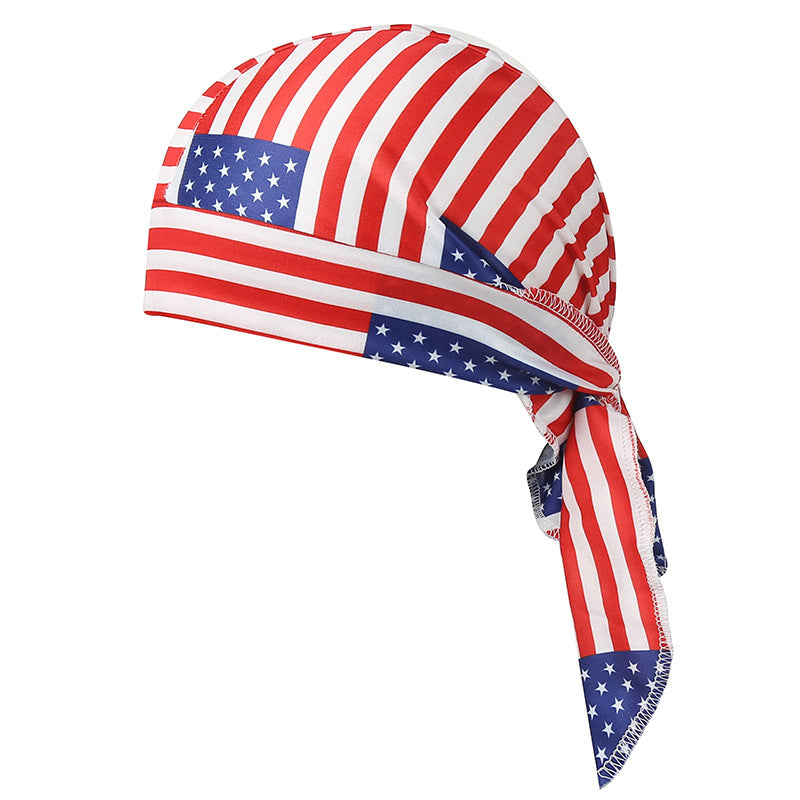 American Flag Pirate Hat for Outdoor Adventures Additional Image 2