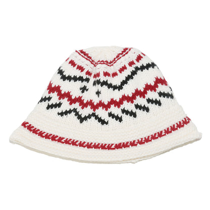 Bohemian Fair Isle Earflap Beanie - Cozy Knit Hat Additional Image 2
