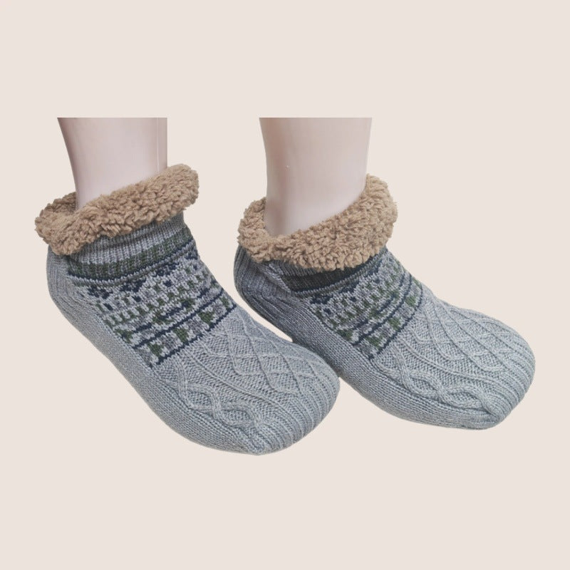 Cozy Jacquard Non-Slip Floor Socks Additional Image 2