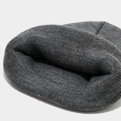 Embroidered Mountain Sun Beanie - Warm Knit Hat Additional Image 2