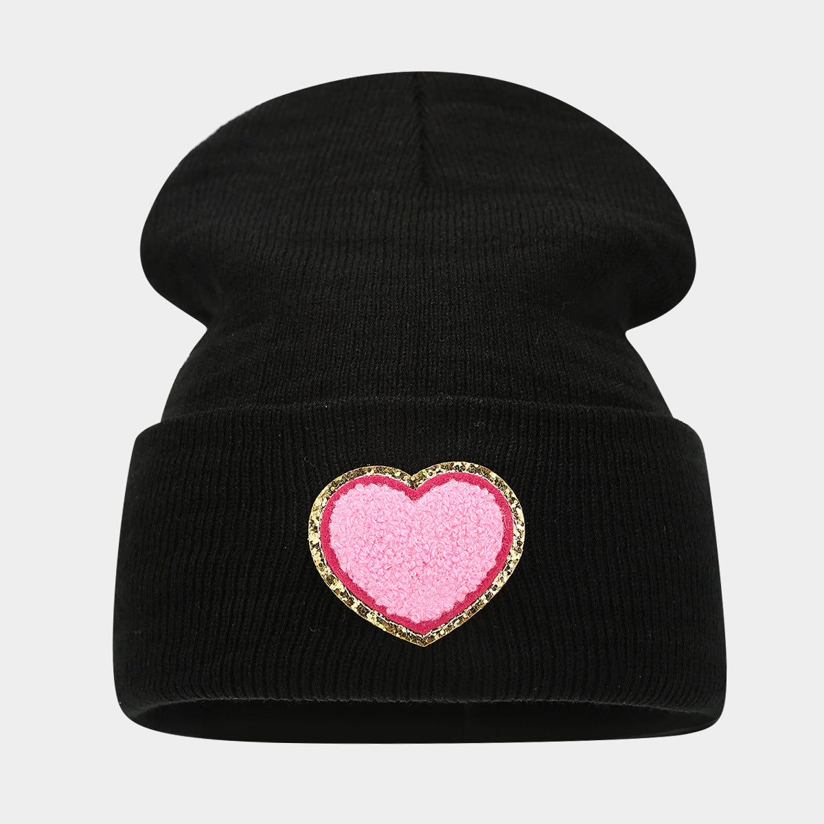 Chic Knitted Wool Hat with "Love" Label - Cozy & Stylish Additional Image 2