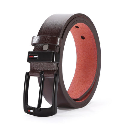 Men's Genuine Leather Belt: Alloy Buckle, Smart Casual Additional Image 2
