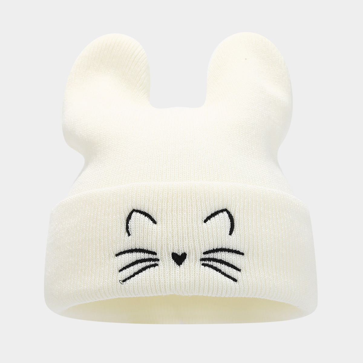 Cute Cat Ear Knit Beanie - College Style Additional Image 2