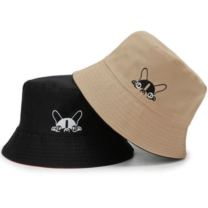 Reversible Bucket Hat with Cute Dog Pattern - Unisex Sun Protection Hat Additional Image 2