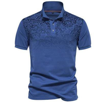 Men's Gradient Print Polo Shirt - Summer Style Additional Image 2
