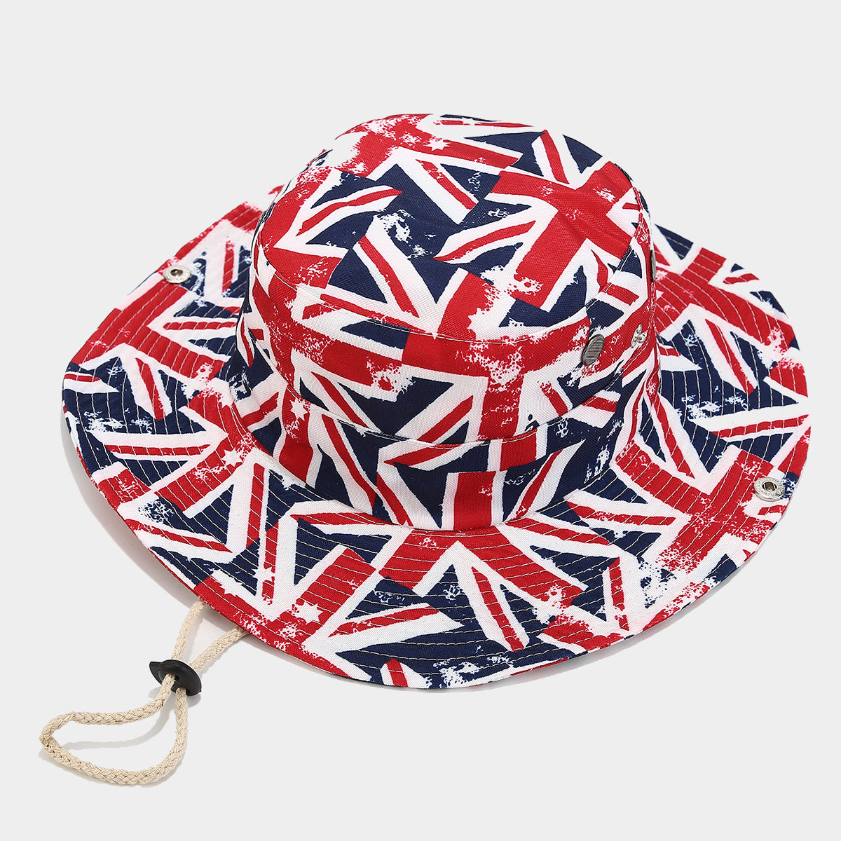 Trendy Denim Fisherman Hat with Windproof Rope Additional Image 2
