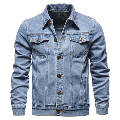 Men's Slim Fit Denim Jacket - Autumn/Winter Style Additional Image 2