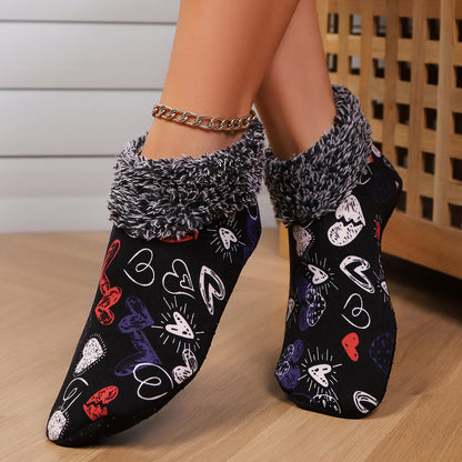 Cozy Leopard Print Fuzzy Slippers - Women's Comfort Additional Image 2