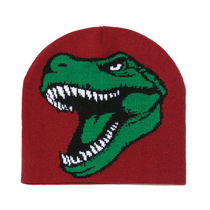 Cute Dinosaur Knit Beanie - Cozy Winter Hat Additional Image 2