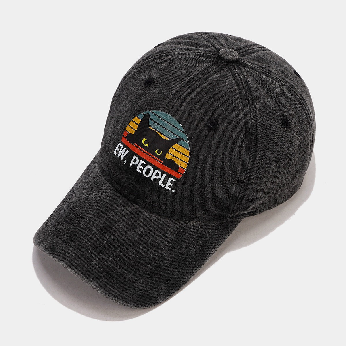 Rainbow Cat Baseball Cap - Street Style Sun Hat Additional Image 3