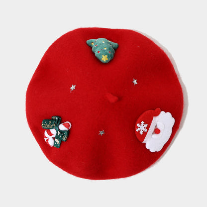 Chic Wool Bow Beret - Korean Style Winter Hat Additional Image 3