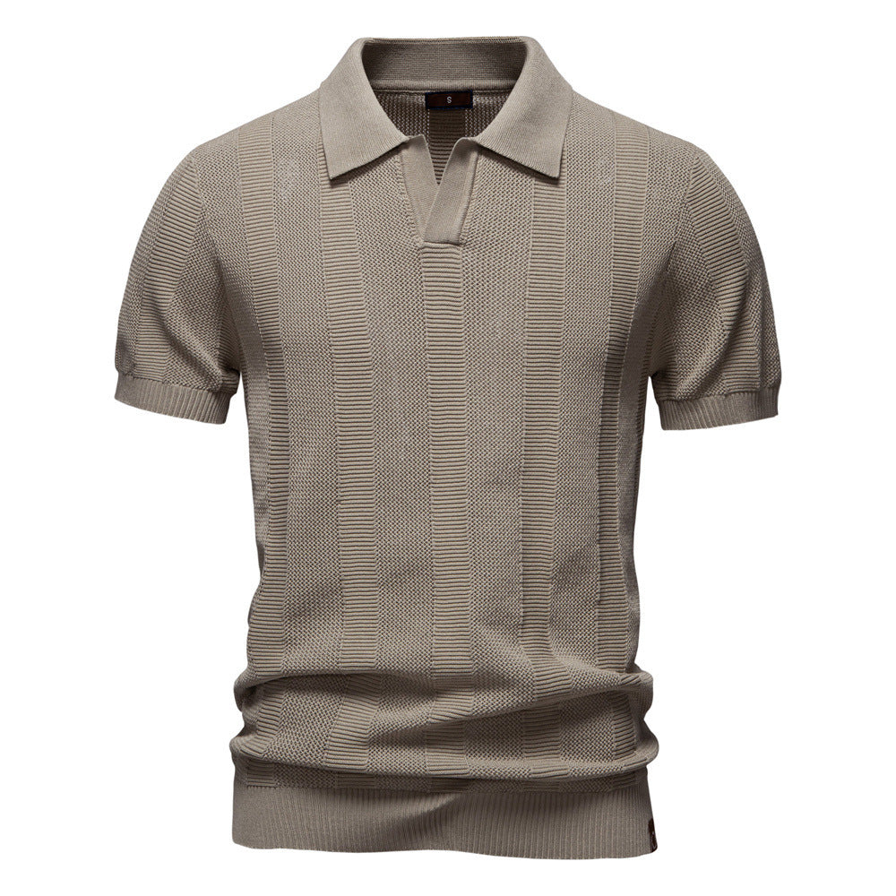 Men's Striped Polo Shirt | Summer Casual Comfort Additional Image 3