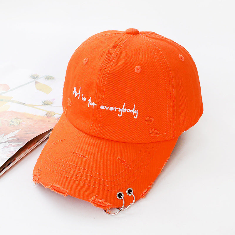 Ripped Letter Vintage Baseball Cap | Unisex Sun Hat Additional Image 3
