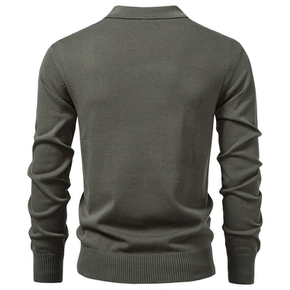 Men's Half-Zip Knit Sweater | Business Casual Comfort Additional Image 3