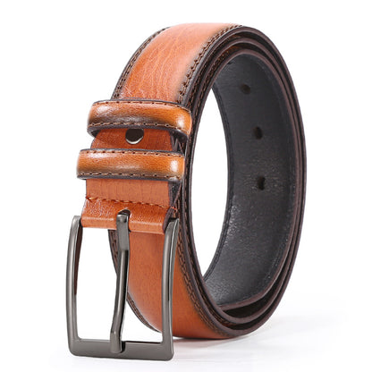 Classic Leather Business Belt for Men - Adjustable Fit Additional Image 3