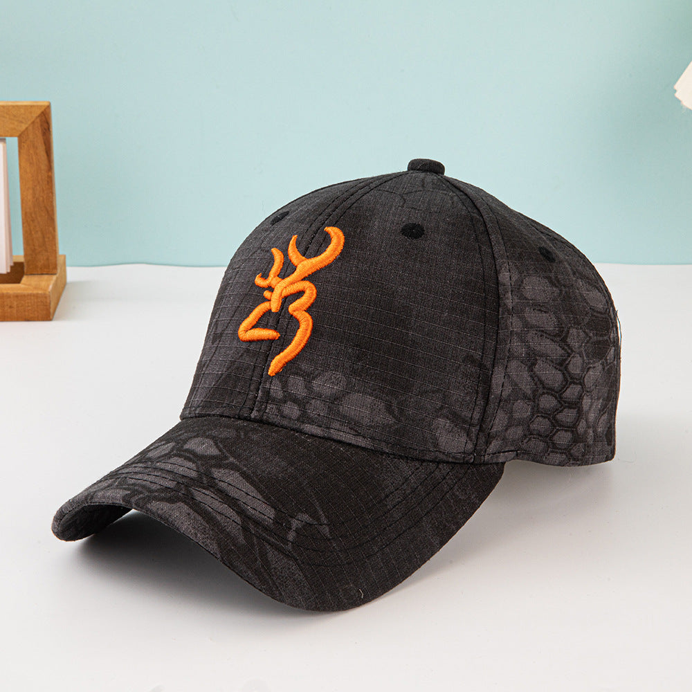 Browning Embroidered Camo Baseball Cap - Sun Protection Additional Image 3