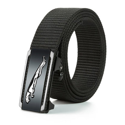 Men's Auto-Buckle Canvas Belt: Tactical & Casual Additional Image 3