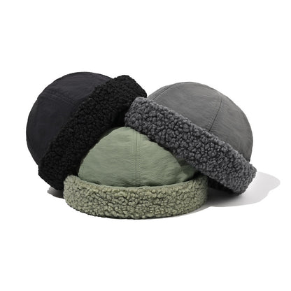 Japanese Quilted Lamb Fleece Hat - All-Season Comfort Additional Image 3