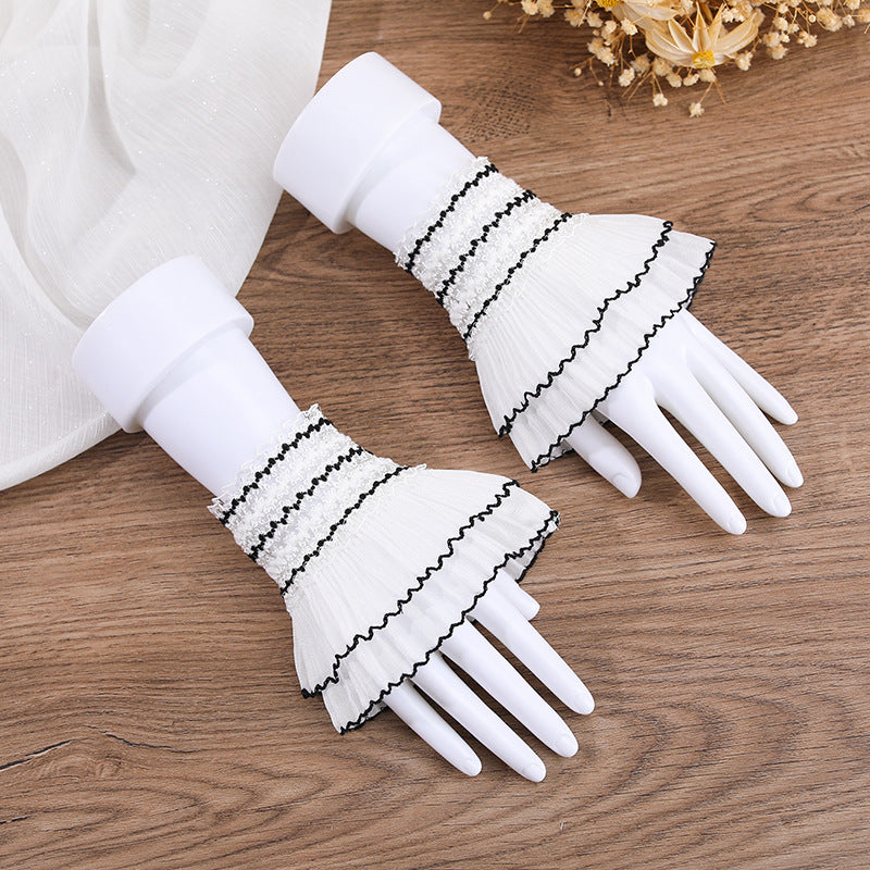 Lace Bell Sleeve Detachable Cuffs for Women Additional Image 3