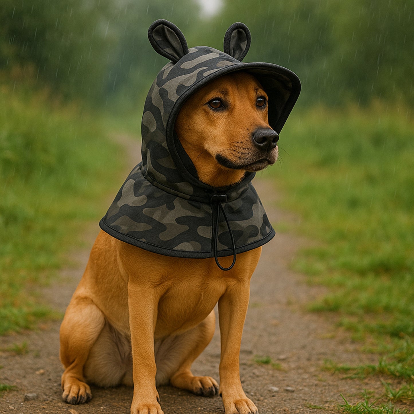 Camouflage Dog Sun Hat for Outdoor Adventures Additional Image 3