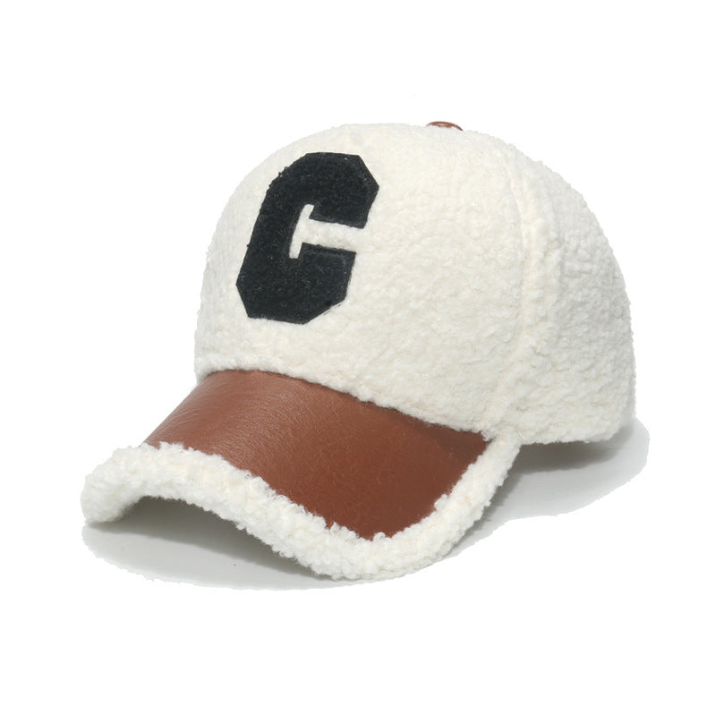 C-Logo Lamb Velvet Baseball Cap Additional Image 3