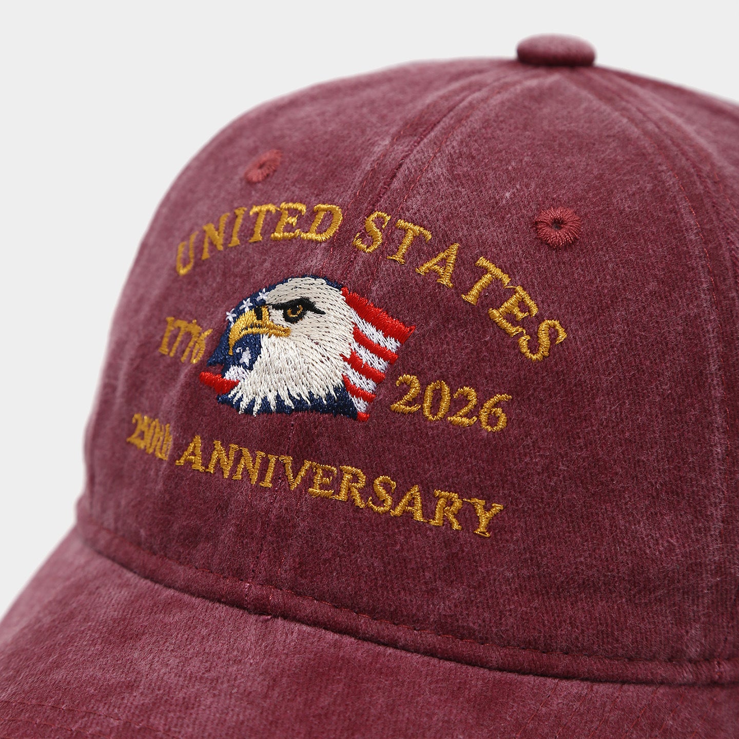 250th Anniversary Embroidered Baseball Cap | USA Independence Day Style Additional Image 3