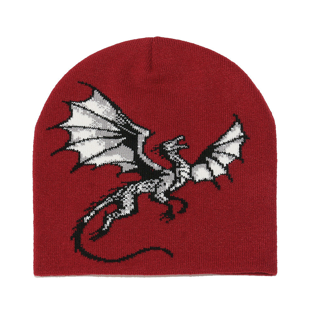 Cute Dinosaur Knit Hat - Cozy Winter Beanie Additional Image 3