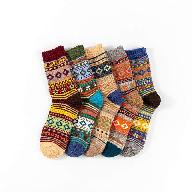 Cozy Rabbit Wool Blend Men's Mid-Tube Socks Additional Image 3