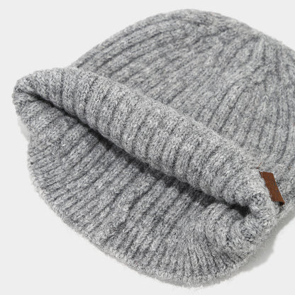 Chic Striped Wool Blend Beanie - Cozy Winter Hat Additional Image 3