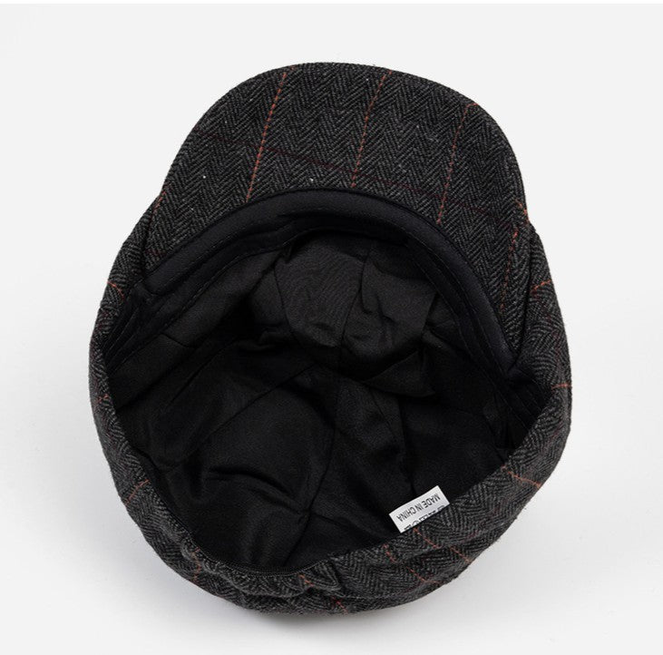 Stylish Men's Newsboy Cap - Trendy Fall/Winter Hat Additional Image 3