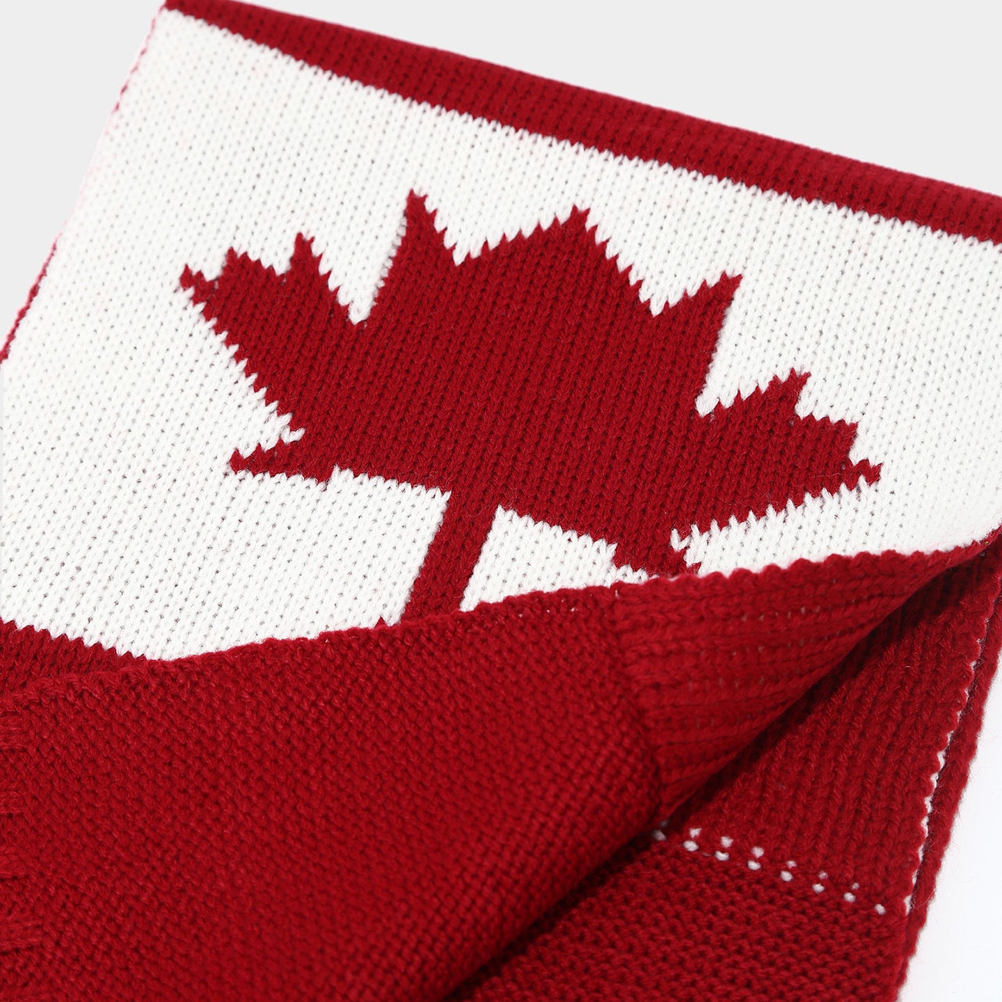 Maple Leaf Knit Hat Scarf & Gloves Set - Warm Winter Style Additional Image 3