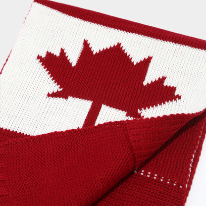 Maple Leaf Knit Hat Scarf & Gloves Set - Warm Winter Style Additional Image 3