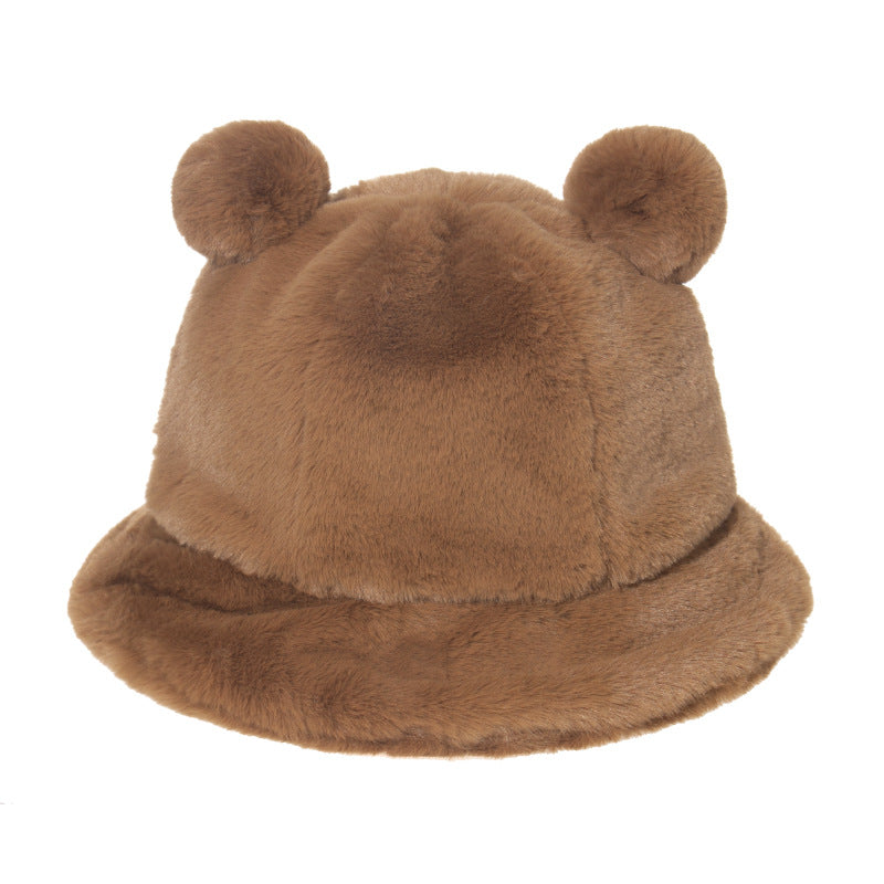Cozy Bear Ear Plush Bucket Hat Additional Image 3