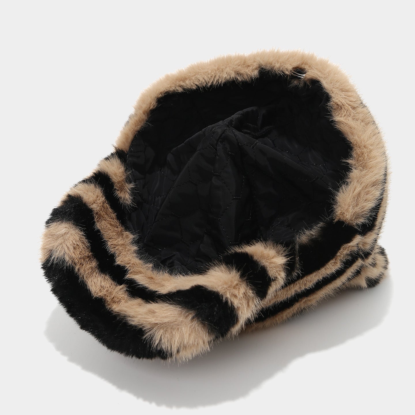 Cozy Zebra Cat Ear Plush Baseball Cap Additional Image 3