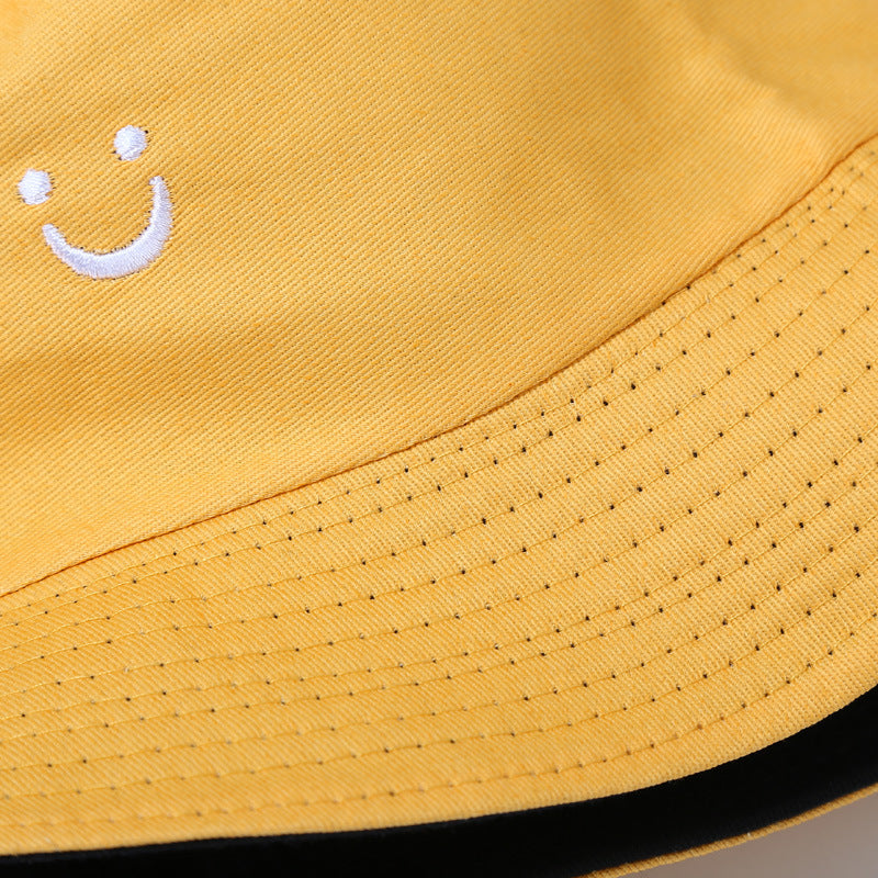 U Smiley Face Reversible Bucket Hat - Korean Style Additional Image 3