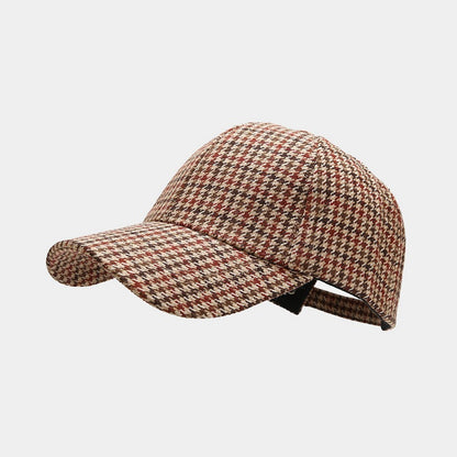 Houndstooth Baseball Cap: Korean Street Style Sun Hat Additional Image 3