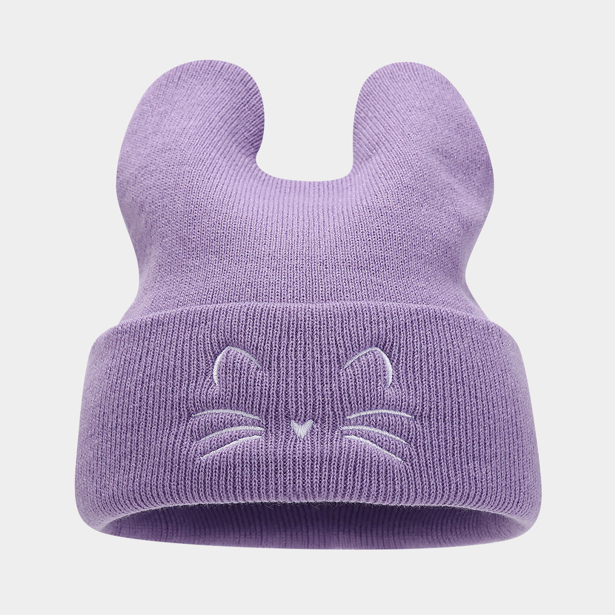 Cute Cat Ear Knit Beanie - College Style Additional Image 3