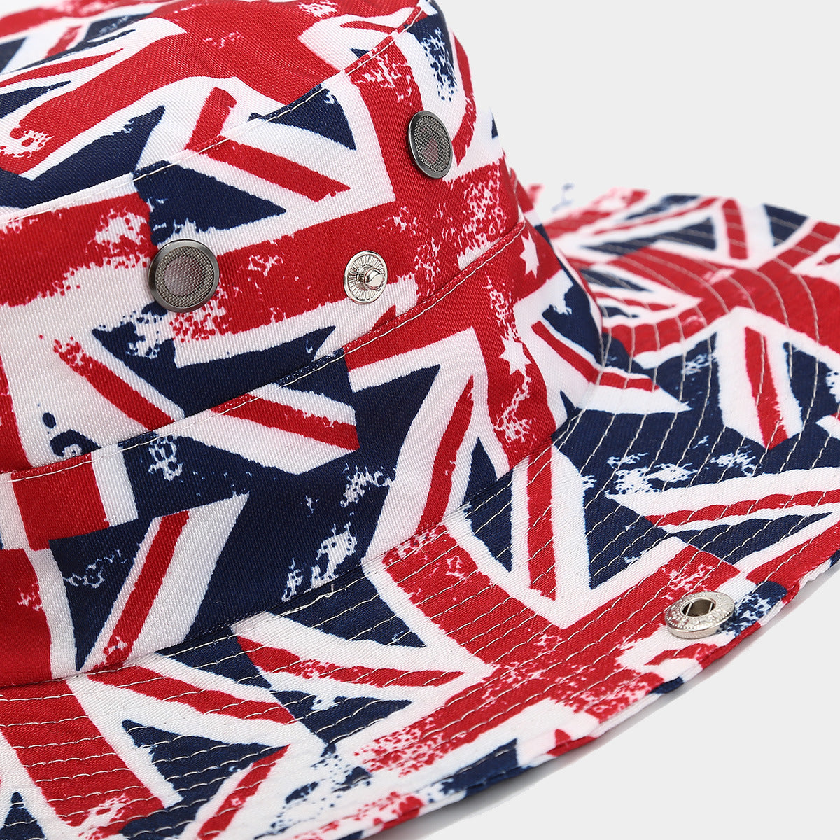 Trendy Denim Fisherman Hat with Windproof Rope Additional Image 3