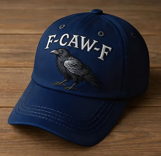 Vintage Washed Crow Baseball Cap - Retro Style Additional Image 3