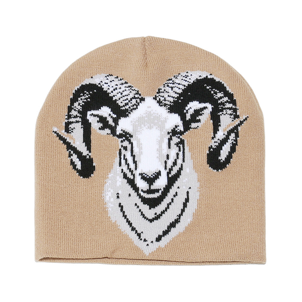Cozy Sheep Face Knit Beanie - Warm Earflap Hat Additional Image 3
