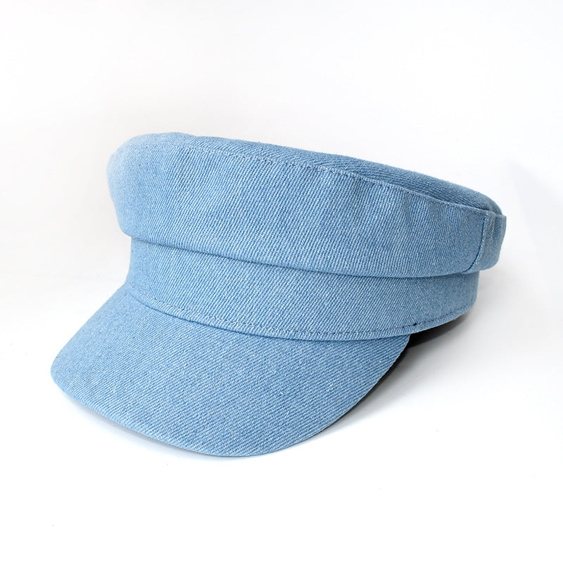 Vintage Light Denim Cap - Japanese Street Style Additional Image 3
