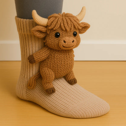 Cozy Critter Animal Socks - Fun & Comfy Footwear Additional Image 3