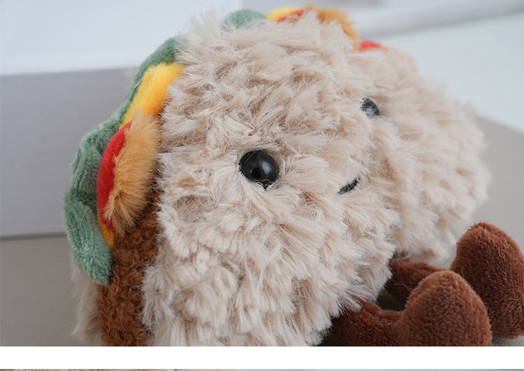 Cute Sandwich Plush Keychain | Taco Bag Charm Additional Image 3