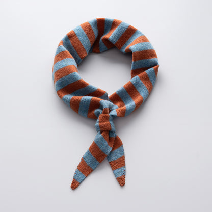 Cozy Cashmere Blend Striped Triangle Scarf Additional Image 3