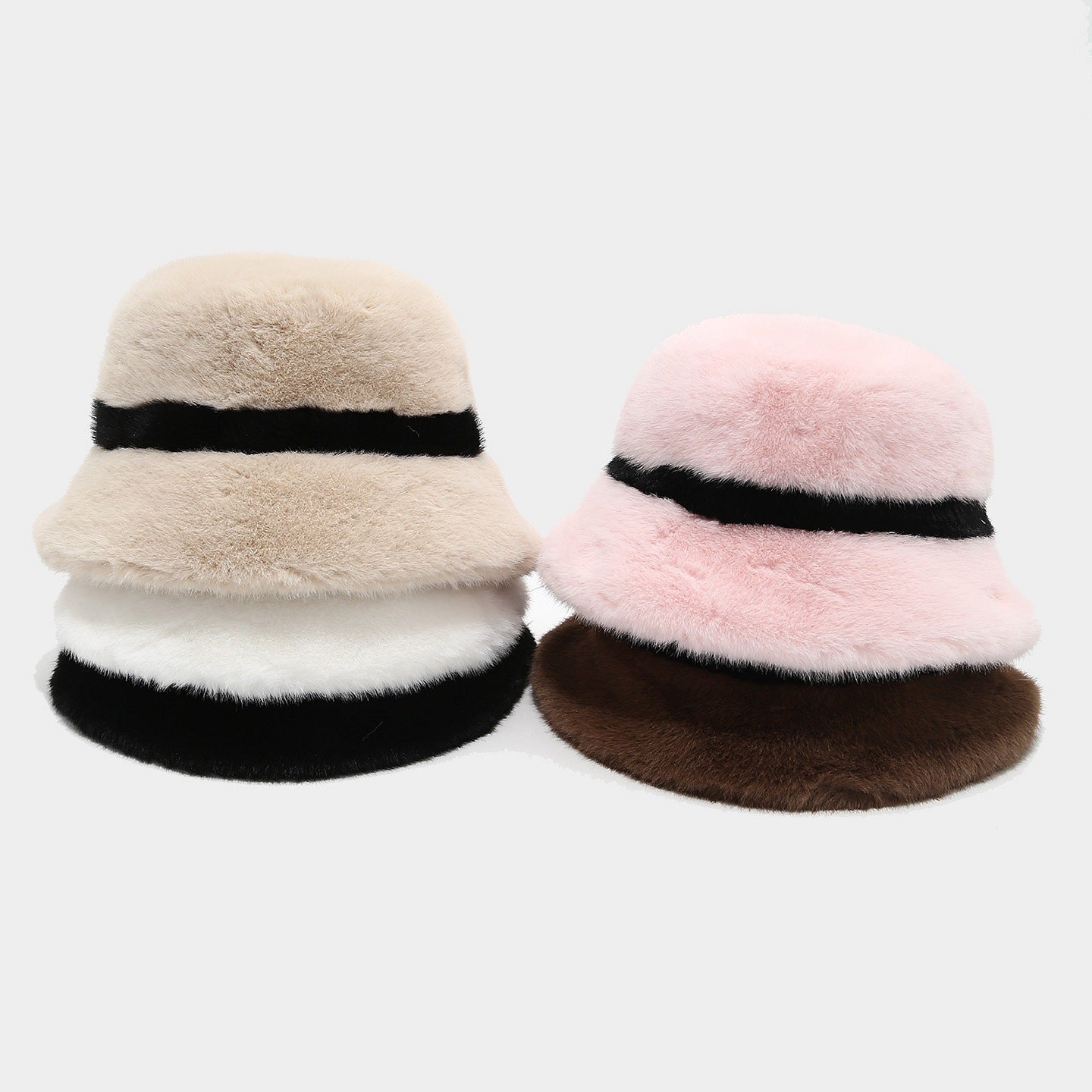 Cozy Faux Mink Bucket Hat - Chic Winter Warmth Additional Image 3